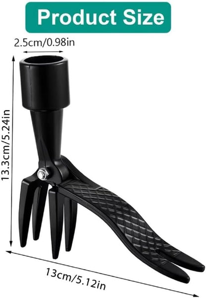 Foot-Operated Weeder Outdoor Stand Up Weed Puller Claw Weeder Root Remover Tool Weed Puller Replacement Heavy Duty for Yard Garden 4 Claws Steel Head Artifact Uprooting Without Handle