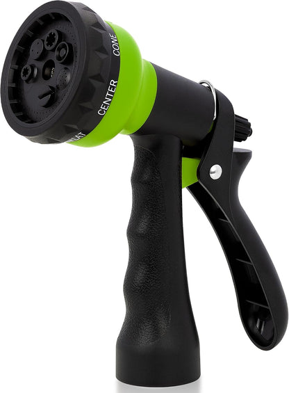 Garden Hose Nozzle Sprayer - 7 Adjustable Watering Patterns Nozzle for Water Hose, Non-Slip Garden Spray Nozzle Hose Attachment for Car Washing, Watering Plants, Pets Showering,Lawns Cleaning