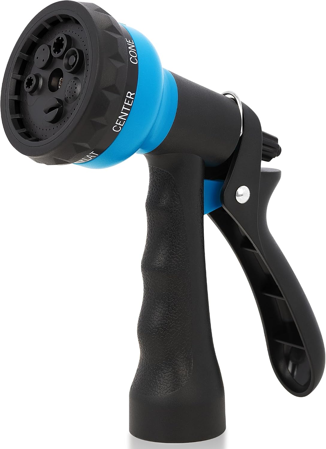 Garden Hose Nozzle Sprayer - 7 Adjustable Watering Patterns Nozzle for Water Hose, Non-Slip Garden Spray Nozzle Hose Attachment for Car Washing, Watering Plants, Pets Showering,Lawns Cleaning