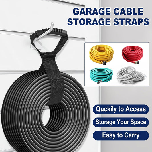 8 Pack One Hand Operation Adjustable Extension Cord Organizer Holder