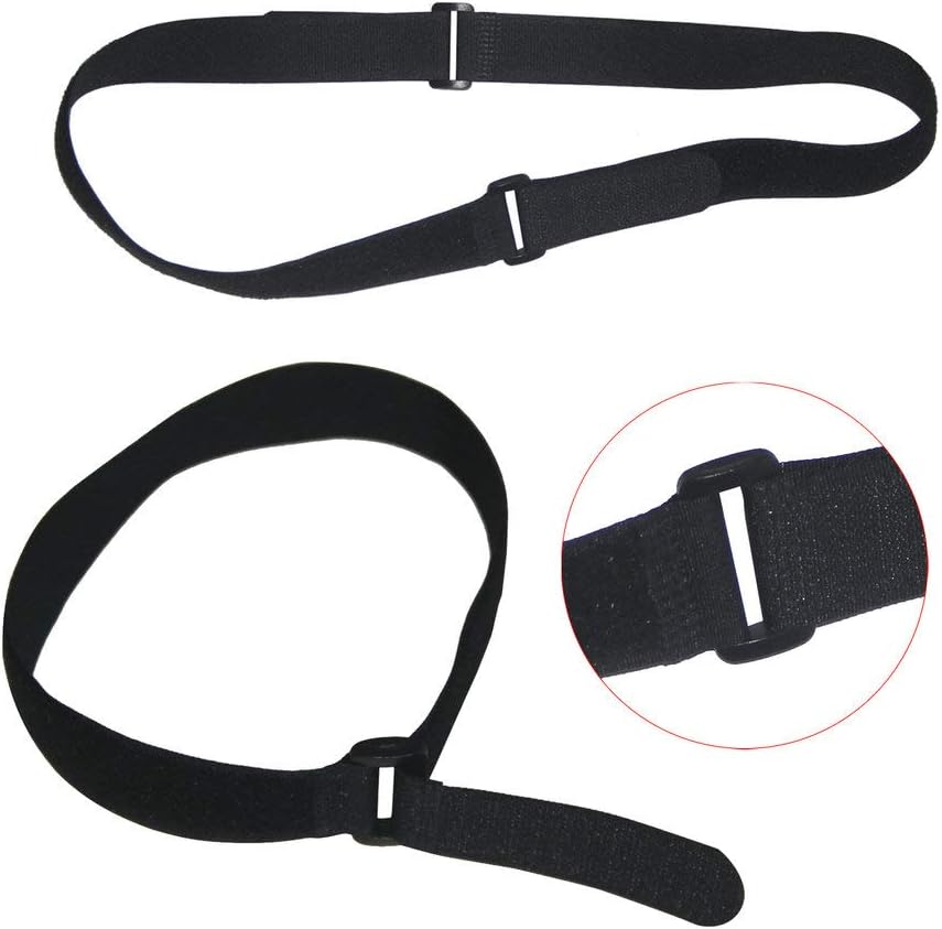 1"x20FT Hook and Loop Straps, with 30 Plastic Buckles, Adjustable Fastening Cable Straps, Cut-to-Length Cinch Strap, Reusable Nylon Securing Cord Ties for Organizer or Storage - Black