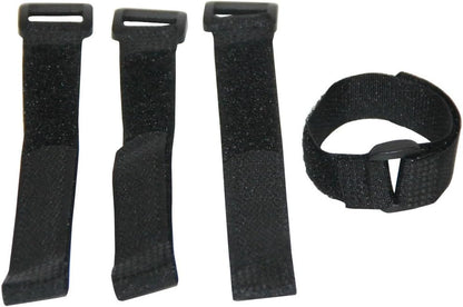 1"x20FT Hook and Loop Straps, with 30 Plastic Buckles, Adjustable Fastening Cable Straps, Cut-to-Length Cinch Strap, Reusable Nylon Securing Cord Ties for Organizer or Storage - Black