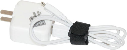 1"x20FT Hook and Loop Straps, with 30 Plastic Buckles, Adjustable Fastening Cable Straps, Cut-to-Length Cinch Strap, Reusable Nylon Securing Cord Ties for Organizer or Storage - Black