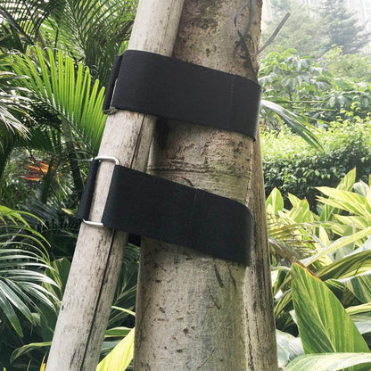 1"x20FT Hook and Loop Straps, with 30 Plastic Buckles, Adjustable Fastening Cable Straps, Cut-to-Length Cinch Strap, Reusable Nylon Securing Cord Ties for Organizer or Storage - Black