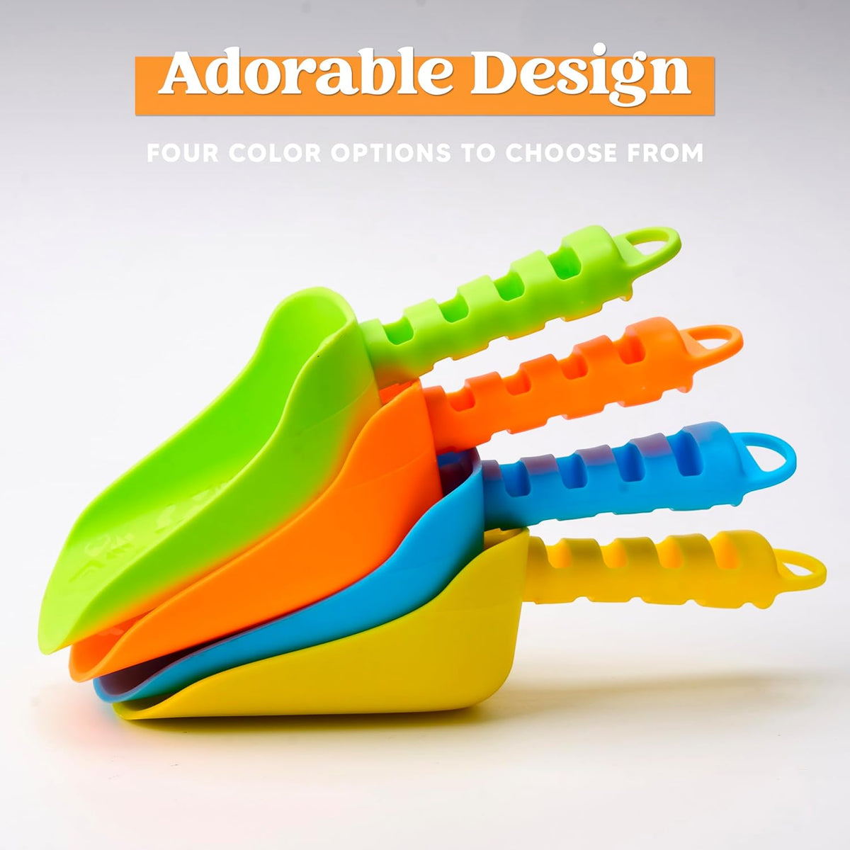 Beach Sand Shovels for Kids - 4 Packs Shovels Colorful Scoops Travel Sand Toys for Toddlers Kids Outdoor Digging Play, Heavy Duty Plastic Garden Planting Shovels Spades Sets Sandbox Toys