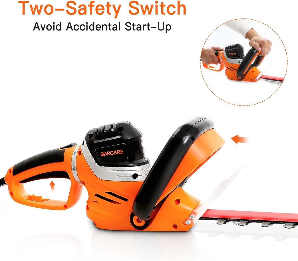 Electric Hedge Trimmer Corded Powerful 4.5Amp 24-Inch Hedge Shears
