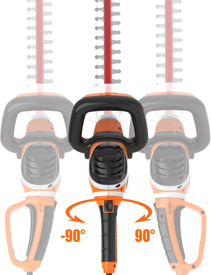 Electric Hedge Trimmer Corded Powerful 4.5Amp 24-Inch Hedge Shears