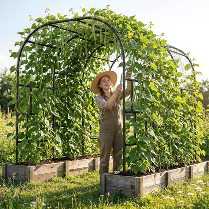 87in H Tall Garden Arch Trellis for Climbing Plants Outdoor