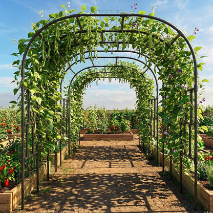 87in H Tall Garden Arch Trellis for Climbing Plants Outdoor
