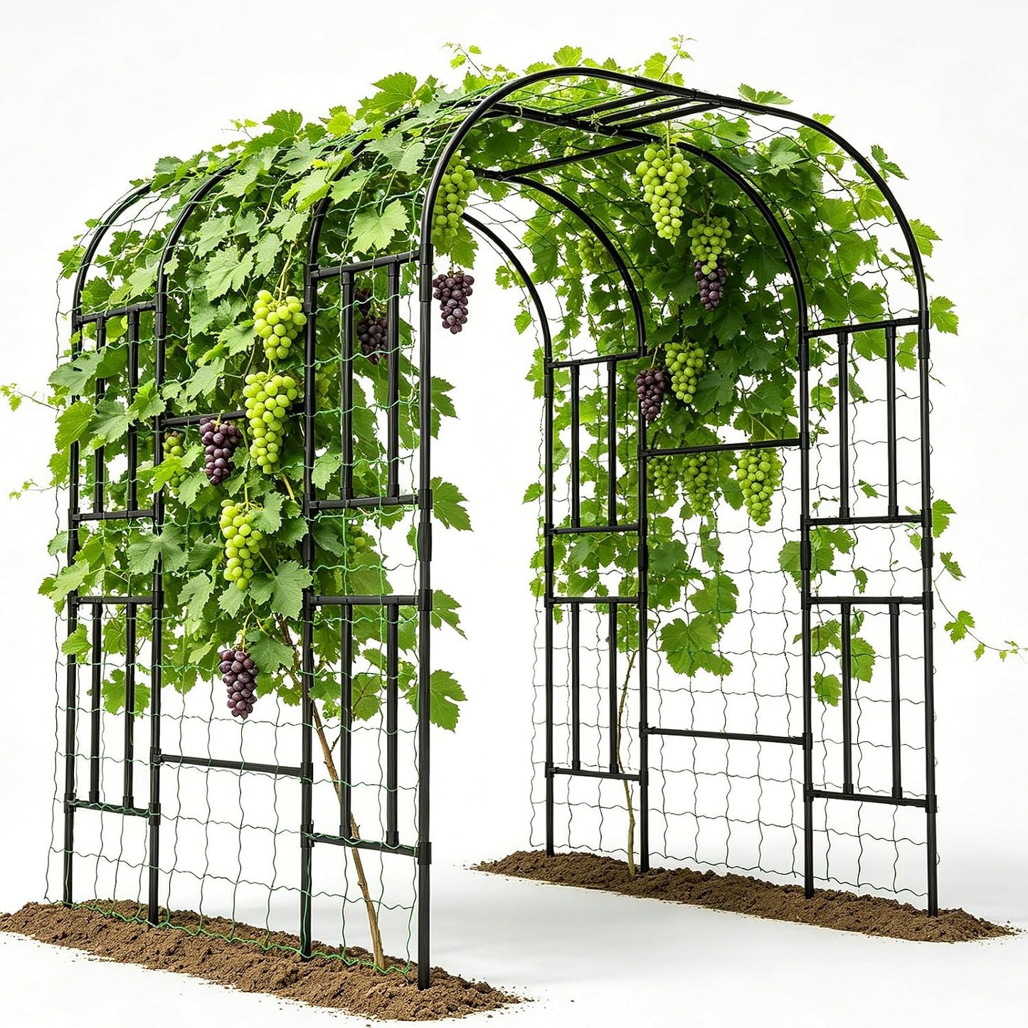 87in H Tall Garden Arch Trellis for Climbing Plants Outdoor