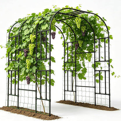 87in H Tall Garden Arch Trellis for Climbing Plants Outdoor