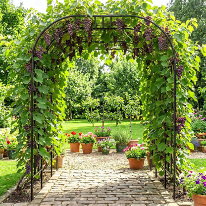 87in H Tall Garden Arch Trellis for Climbing Plants Outdoor