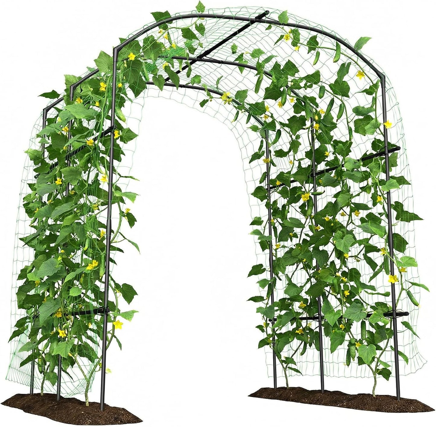 87in H Tall Garden Arch Trellis for Climbing Plants Outdoor