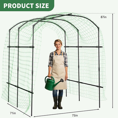 87in H Tall Garden Arch Trellis for Climbing Plants Outdoor