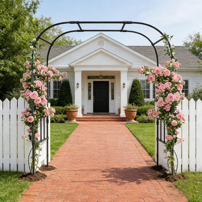 87in H Tall Garden Arch Trellis for Climbing Plants Outdoor