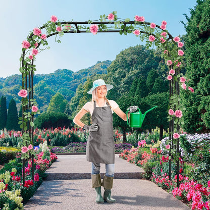 87in H Tall Garden Arch Trellis for Climbing Plants Outdoor
