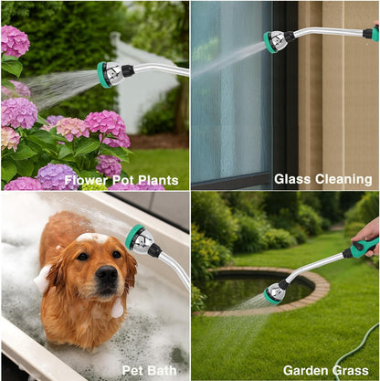 Watering Wand for Garden Hose, 19 Inch, 10 Spray Patterns, Garden Hose Nozzle with Thumb Flow Control, Ideal for Water Plant, Shrubs and Yard