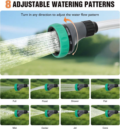 Watering Wand for Garden Hose, 19 Inch, 10 Spray Patterns, Garden Hose Nozzle with Thumb Flow Control, Ideal for Water Plant, Shrubs and Yard