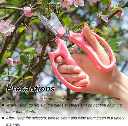 4 PCS Stainless Steel Garden Flower Scissors, Stems, Fruit Picking Trimming