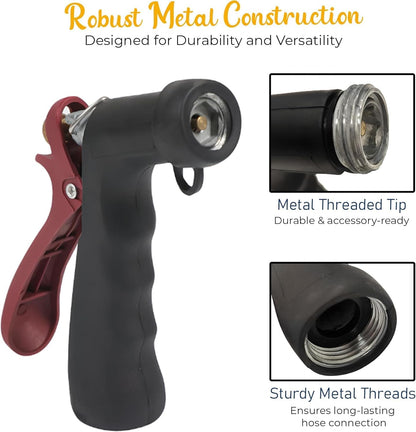 Industrial Nozzle - Heavy-Duty Hot or Cold Water Hose Nozzle