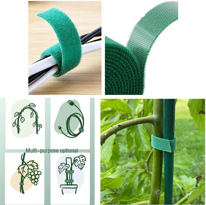 Plant Tape 32 Ft Green Garden Twist Ties for Plants, 13/16 Inch Plant Supports for Climbing Plants, Home and Office