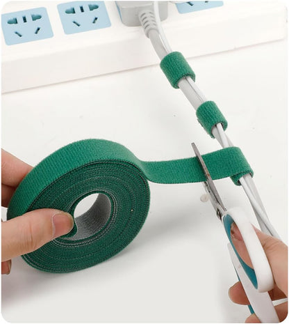 Plant Tape 32 Ft Green Garden Twist Ties for Plants, 13/16 Inch Plant Supports for Climbing Plants, Home and Office