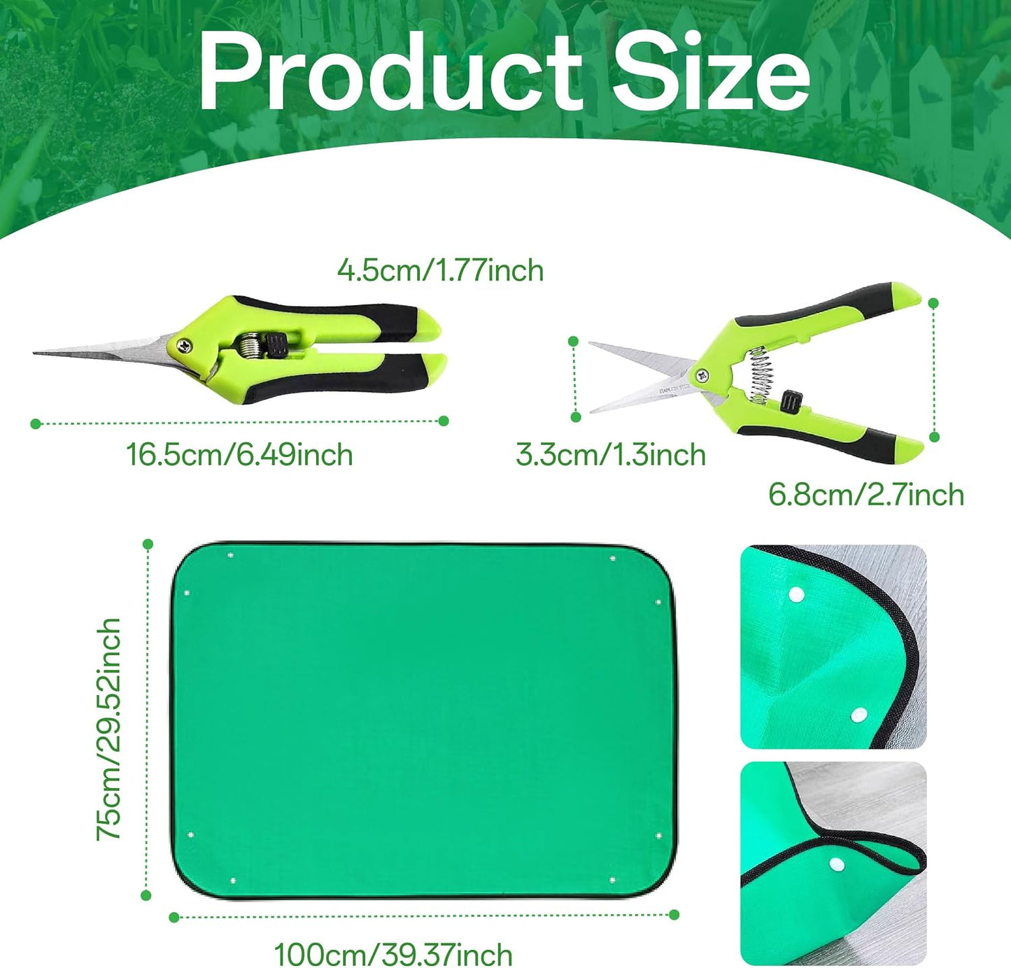 5-Piece Gardening Tool Set with Repotting Mat, Mini Garden Tools for Indoor Plants, Waterproof Potting Mat, Garden Gifts for Women & Men, Succulent Tools Set