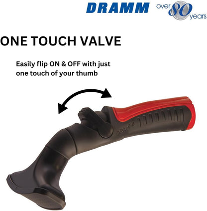 One Touch Revolution 9 Pattern Spray Gun with Thumb Control Water Flow, Perfect for Water Restricted Areas when Watering Plants, Pots, Baskets, Vegetables, Orange