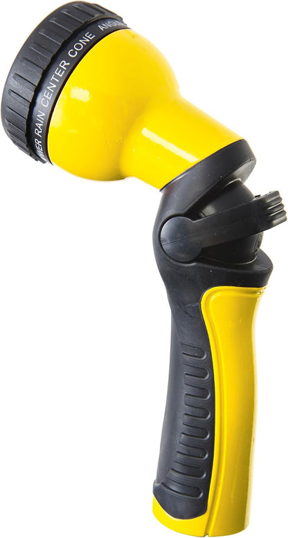 One Touch Revolution 9 Pattern Spray Gun with Thumb Control Water Flow, Perfect for Water Restricted Areas when Watering Plants, Pots, Baskets, Vegetables, Orange