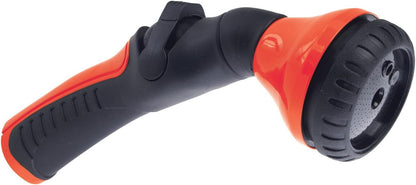 One Touch Revolution 9 Pattern Spray Gun with Thumb Control Water Flow, Perfect for Water Restricted Areas when Watering Plants, Pots, Baskets, Vegetables, Orange