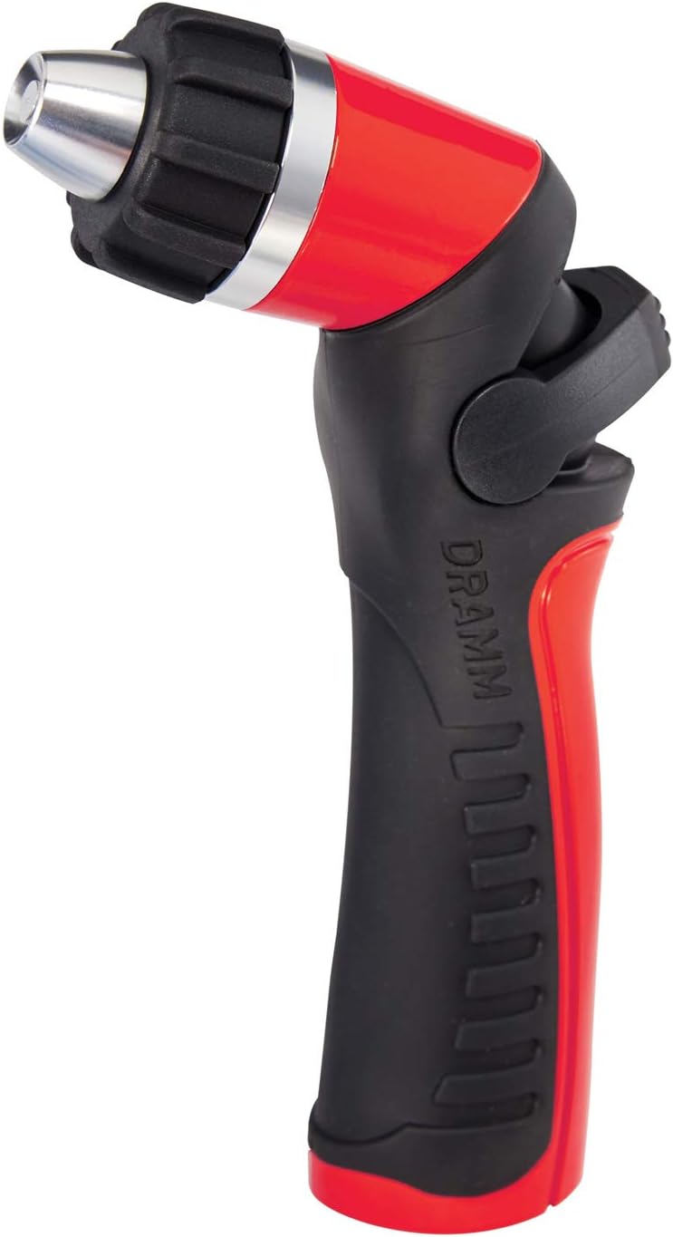 One Touch Revolution 9 Pattern Spray Gun with Thumb Control Water Flow, Perfect for Water Restricted Areas when Watering Plants, Pots, Baskets, Vegetables, Orange