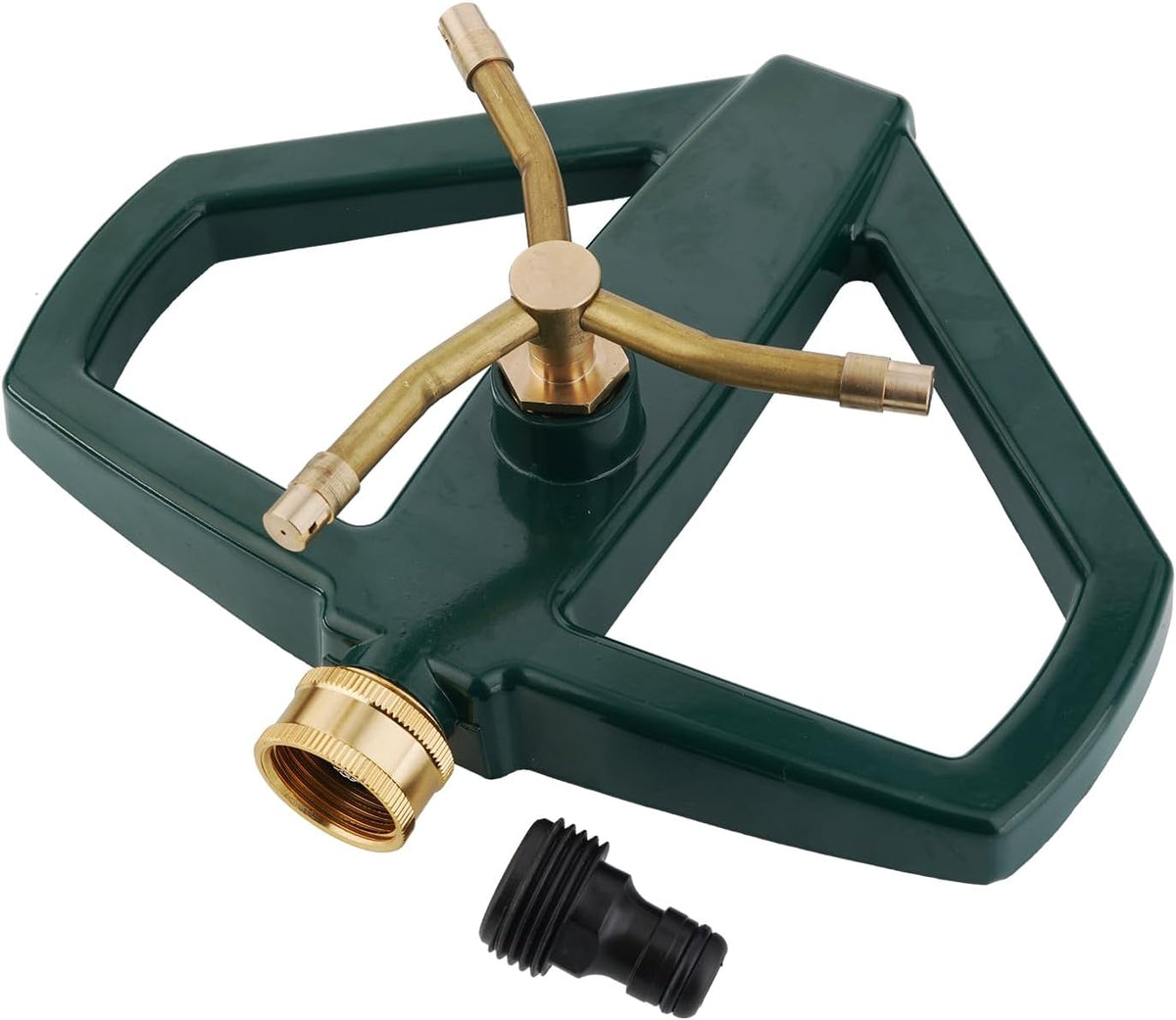 Metal Rotating Water Sprinkler for Lawn,Brass 3 Arm Impact Heavy Duty Whirling Circular Sprinkler，Suitable for Small lawns and Gardens, Yards