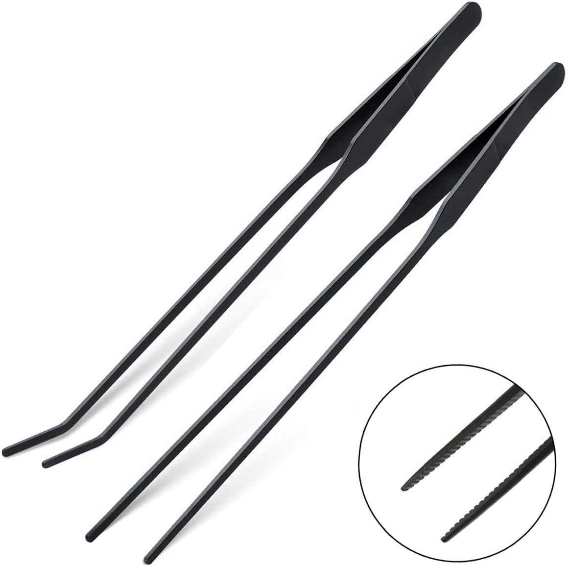 Aquascape Long Stainless Steel Plant Tools Set - Aquarium Tweezers, Scissors, Spatula, Algae Scrapers - Fish Tank Cleaning Kit