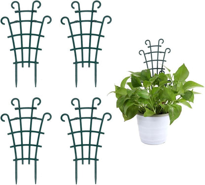 Trellis for Potted Plants, 4Pcs Stackable Small Indoor Plant Trellis