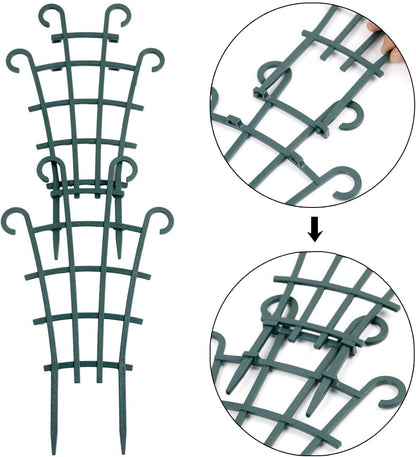 Trellis for Potted Plants, 4Pcs Stackable Small Indoor Plant Trellis