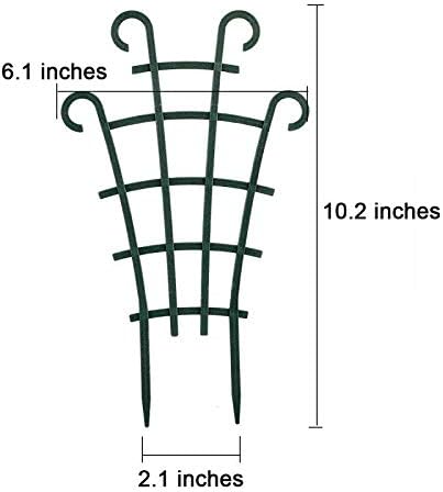 Trellis for Potted Plants, 4Pcs Stackable Small Indoor Plant Trellis