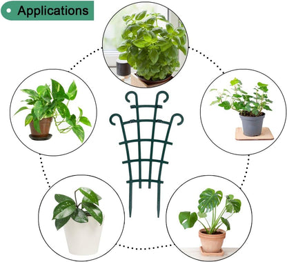 Trellis for Potted Plants, 4Pcs Stackable Small Indoor Plant Trellis