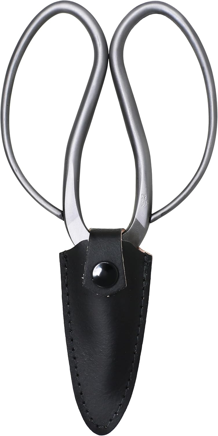 Bonsai Scissors Made in Japan 7.5", Japanese Stainless Steel Blade, Traditional Bonsai Shears for Pruning and Trimming