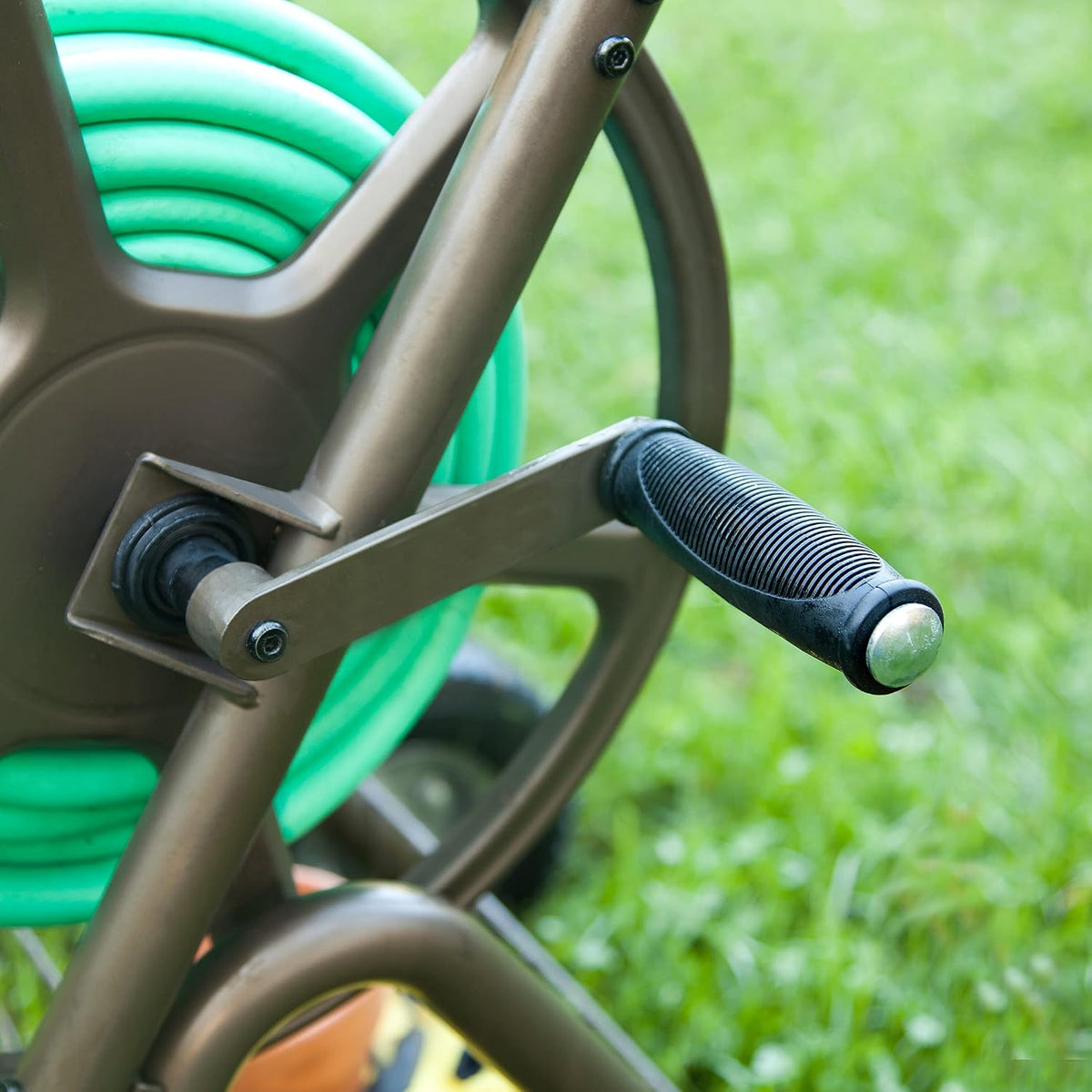 302 Two Wheel Hose Cart, Bronze