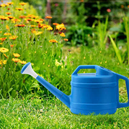 1 Gallon Watering Can for Plants, Garden Water Can with Detachable Long Spout, Easy-Pour Plastic Watering Can for Indoor Outdoor Use in Patio Lawn (Blue)