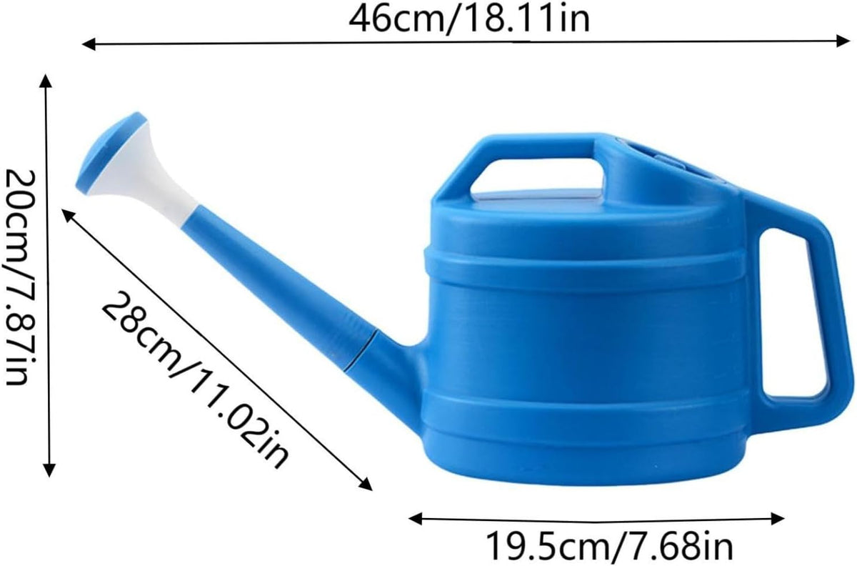 1 Gallon Watering Can for Plants, Garden Water Can with Detachable Long Spout, Easy-Pour Plastic Watering Can for Indoor Outdoor Use in Patio Lawn (Blue)