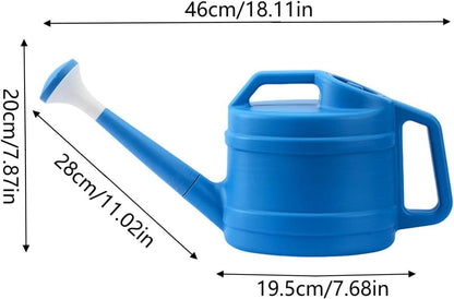 1 Gallon Watering Can for Plants, Garden Water Can with Detachable Long Spout, Easy-Pour Plastic Watering Can for Indoor Outdoor Use in Patio Lawn (Blue)