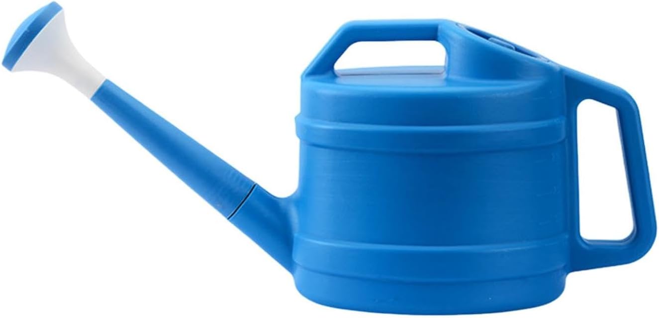 1 Gallon Watering Can for Plants, Garden Water Can with Detachable Long Spout, Easy-Pour Plastic Watering Can for Indoor Outdoor Use in Patio Lawn (Blue)