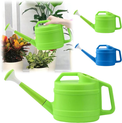 1 Gallon Watering Can for Plants, Garden Water Can with Detachable Long Spout, Easy-Pour Plastic Watering Can for Indoor Outdoor Use in Patio Lawn (Blue)