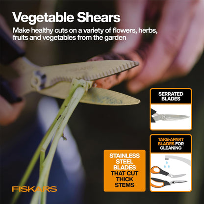 6-Piece Vegetable Gardening Essentials Tool Set w/Garden Shears