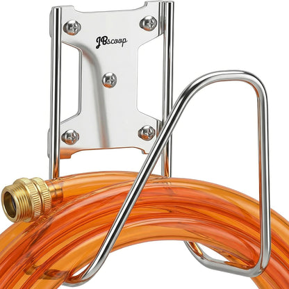 Garden Hose Holder, Stainless Steel Wall Mount for Water Hose & Extension Cords, Heavy Duty & Rust Proof