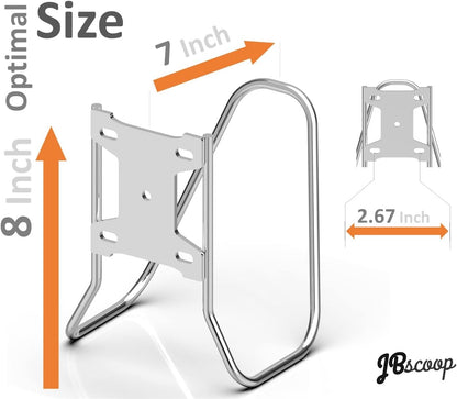 Garden Hose Holder, Stainless Steel Wall Mount for Water Hose & Extension Cords, Heavy Duty & Rust Proof
