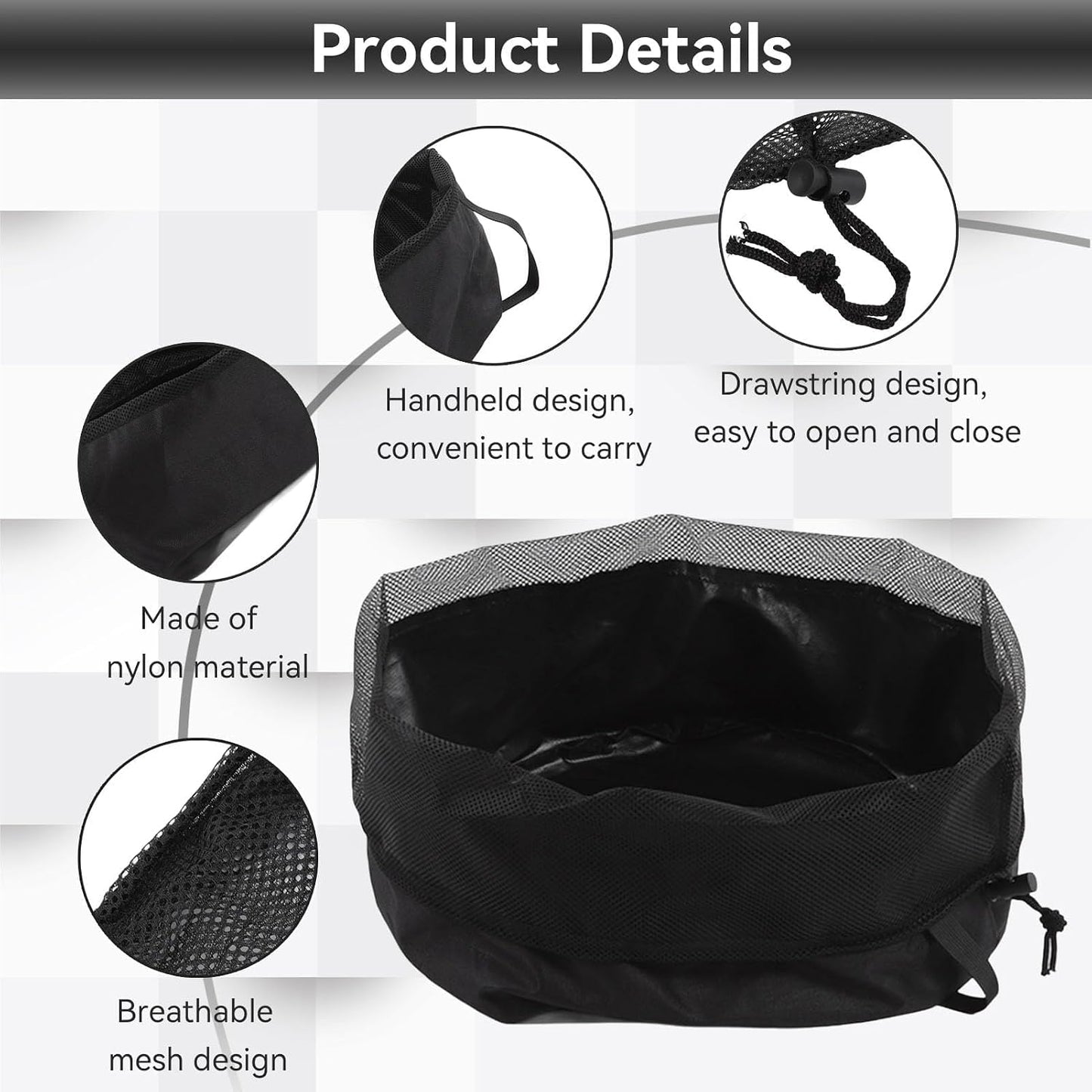 Rv Hose Storage Bag, Garden Hose Holder Storage Bag Rv Cable Storage Carry Organizer Water Hose Bag Nylon Electrical Cords Cable Storage Carry Bag （15.7 * 12.2in