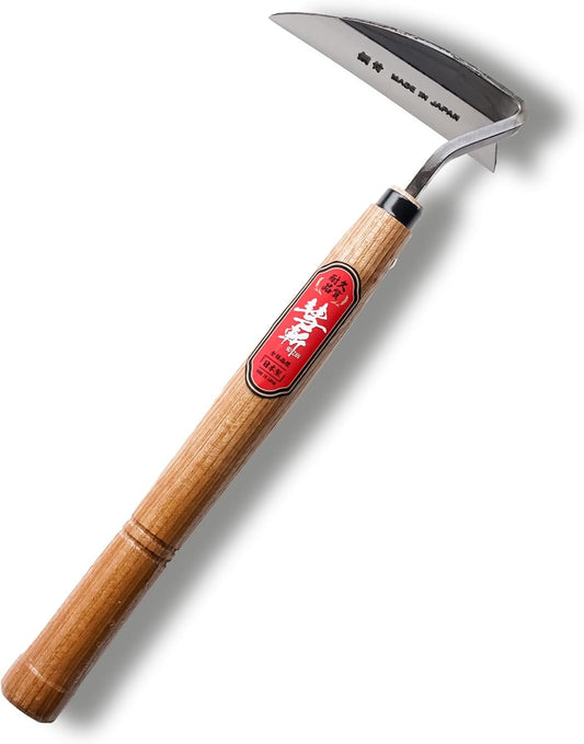 Nejiri Kama Weeding Sickle 13"- Japanese Hand Hoe Weed Puller Tool