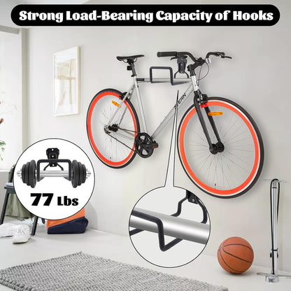 2 Pack Garden Hose Holder Wall Mounted, Heavy Duty Metal Water Hose Hanger